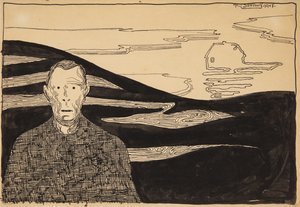 Abendlandschaft von Robert Storm Petersen