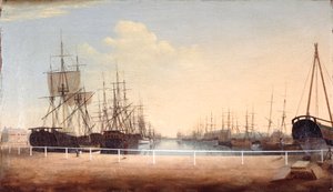 Westansicht des neuen Docks in Kingston upon Hull