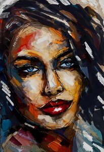 Intensiver Blick Frau