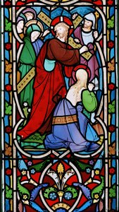 Christus trägt das Kreuz und Maria Magdalena von Robert Turnill Bayne