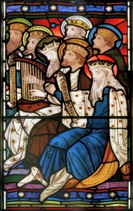 Lobende Könige (Detail aus Das Jüngste Gericht)