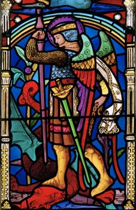 Das Jüngste Gericht (Detail, St. Michael)