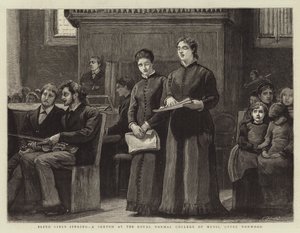 Blinde Mädchen singen, eine Skizze am Royal Normal College of Music, Upper Norwood
