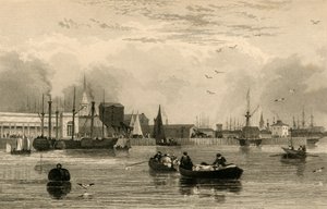 Liverpool, vom Mersey aus, Nr. III..., ca. 1830