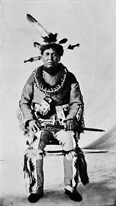 Ein Algonquin in voller Tracht, 1912
