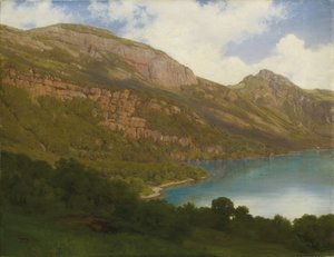 Blick vom Rigi über den Vierwaldstättersee, 1857