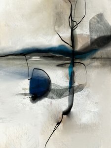 Abstrakter blauer Horizont von Roberto Moro