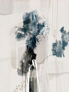 Dynamisches Blaues Abstrakt