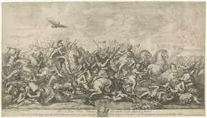 Kampf zwischen Alexander dem Großen und Darius III von Robertus de Mol