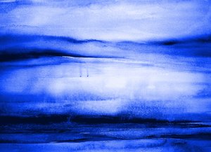 Tiefblauer Horizont
