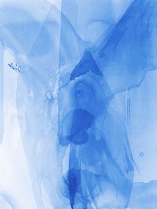 Fließendes Blaues Abstrakt