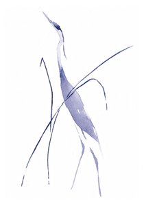 Anmutiger blauer Reiher