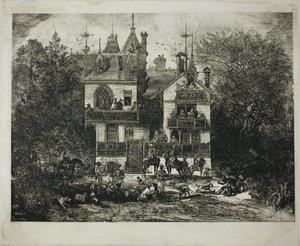 Abfahrt zur Jagd von Rodolphe Bresdin