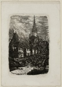 Fischerhafen mit spitzem Glockenturm