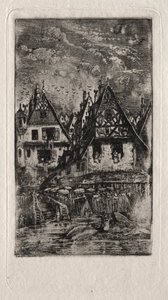 Marktplatz mit Sonnenschirmen