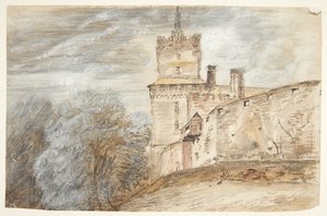Schloss mit Wald links. Schwamenburg Schloss?