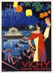 Plakatwerbung für Vichy, Frankreich, ca. 1930
