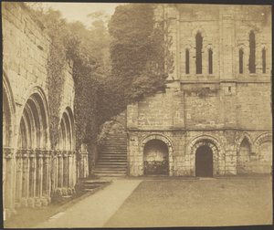 Fountains Abbey, südöstliche Ecke des Kreuzgangs von Roger Fenton