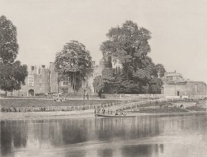 Hampton Court an der Themse von Roger Fenton