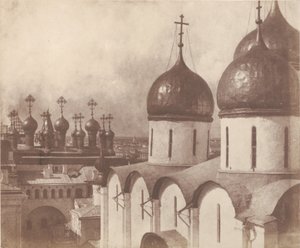 Moskau, Kuppeln der Kirchen im Kreml von Roger Fenton