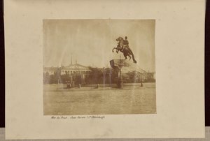 Peter der Große, Isaaksplatz, St. Petersburg von Roger Fenton