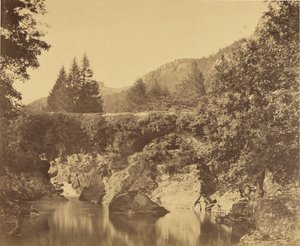Teich unterhalb Pont y Pari, Bettway Coed, Wales.