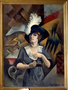 Porträt von Alice mit dem großen Hut von Roger de La Fresnaye