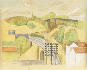 Studie für den Viadukt von Meulan, 1912