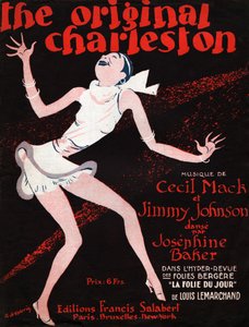 Josephine Baker in der Zeitschrift „La Folie du Jour“. 1927 (Illustration) von Roger de Valerio