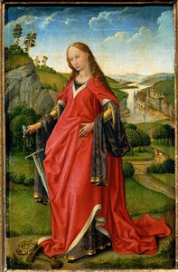 Heilige Katharina, rechter Flügel eines Diptychons