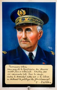 Admiral Darlan, Vichy-französisches Propagandaposter, ca. 1940-1942