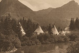 Up the Cutbank, Piegan, Montana von Roland W. Reed