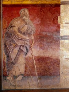 Ein Philosoph, Detail (Fresko)
