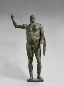 Bronzestatue des Kaisers Trebonianus Gallus (251-253 n. Chr.) von Roman