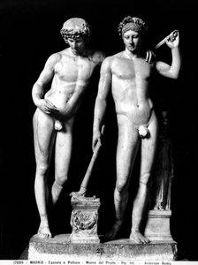 Kastor und Pollux oder Orestes und Pylades, Gruppe aus San Ildefonso von Roman