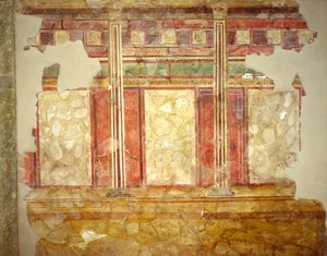 Dekoration aus dem Haus der Scalae Caci, Palatin-Hügel, Rom