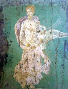 Leda und der Schwan, Fresko, Pompeji