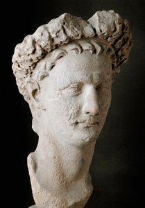 Marmorkopf des römischen Kaisers Domitian (Titus Flavius Domitian) von Roman