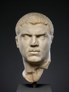 Marmorporträt des Kaisers Caracalla, 212-217 n. Chr. (Marmor)