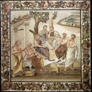 Platos Akademie, 2. Jahrhundert v. Chr. (Mosaik)