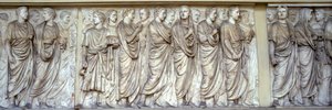 Prozession der Priester, Nordwand des Ara Pacis