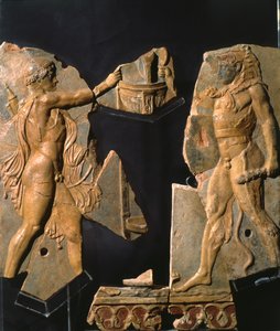 Relief aus dem Bereich des Apollo-Tempels, Palatin-Hügel, Rom von Roman