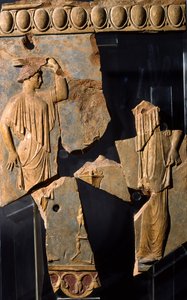 Relief aus dem Bereich des Apollo-Tempels, Palatin-Hügel, Rom von Roman