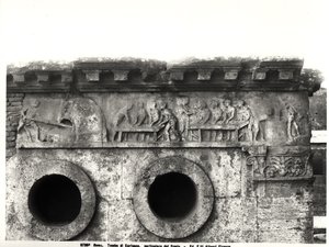 Relief vom Fries, der den Prozess der Brotherstellung darstellt, ca. 30 v. Chr. (Detail)