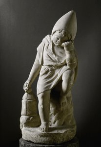 Römische Kunst: Schlafender Sklave. Skulptur. 1. Jahrhundert v. Chr. von Roman
