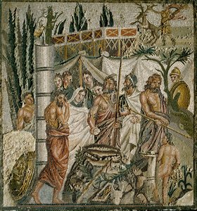 Römische Kunst: „Das Opfer der Iphigenie“ von Roman