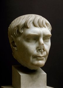 Römische Kunst: Marmorkopf von Kaiser Trajan von Roman