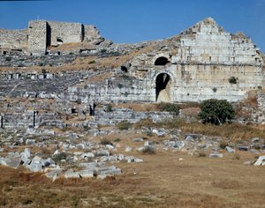 Römische Kunst, hellenistische Periode: das Theater von Milet. 2. Jahrhundert. Türkei von Roman