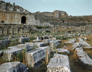 Römische Kunst, hellenistische Periode: das Theater von Milet. 2. Jahrhundert. Türkei