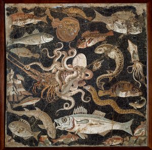 Römische Kunst: Meeresfauna, Mosaik des 2. Jahrhunderts